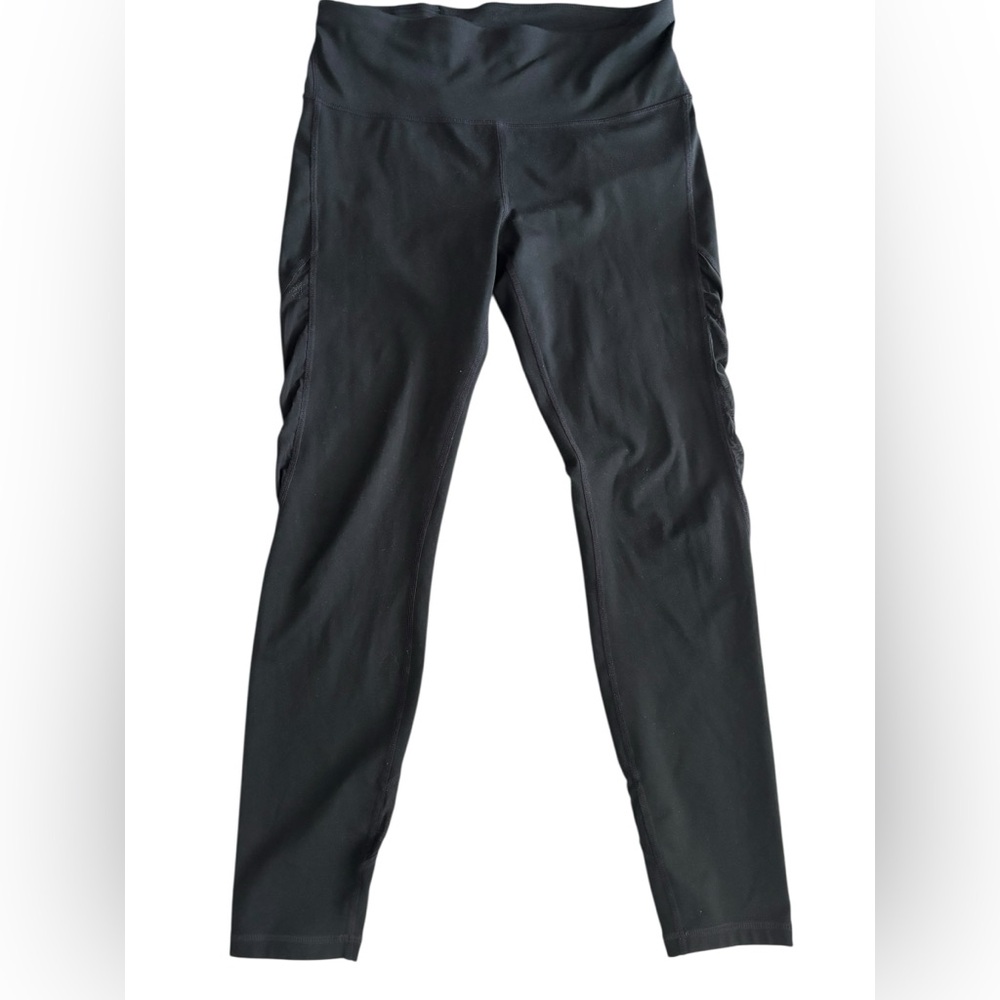 GAP FIT BLACK SHEER SIDE LEGGINGS MEDIUM
